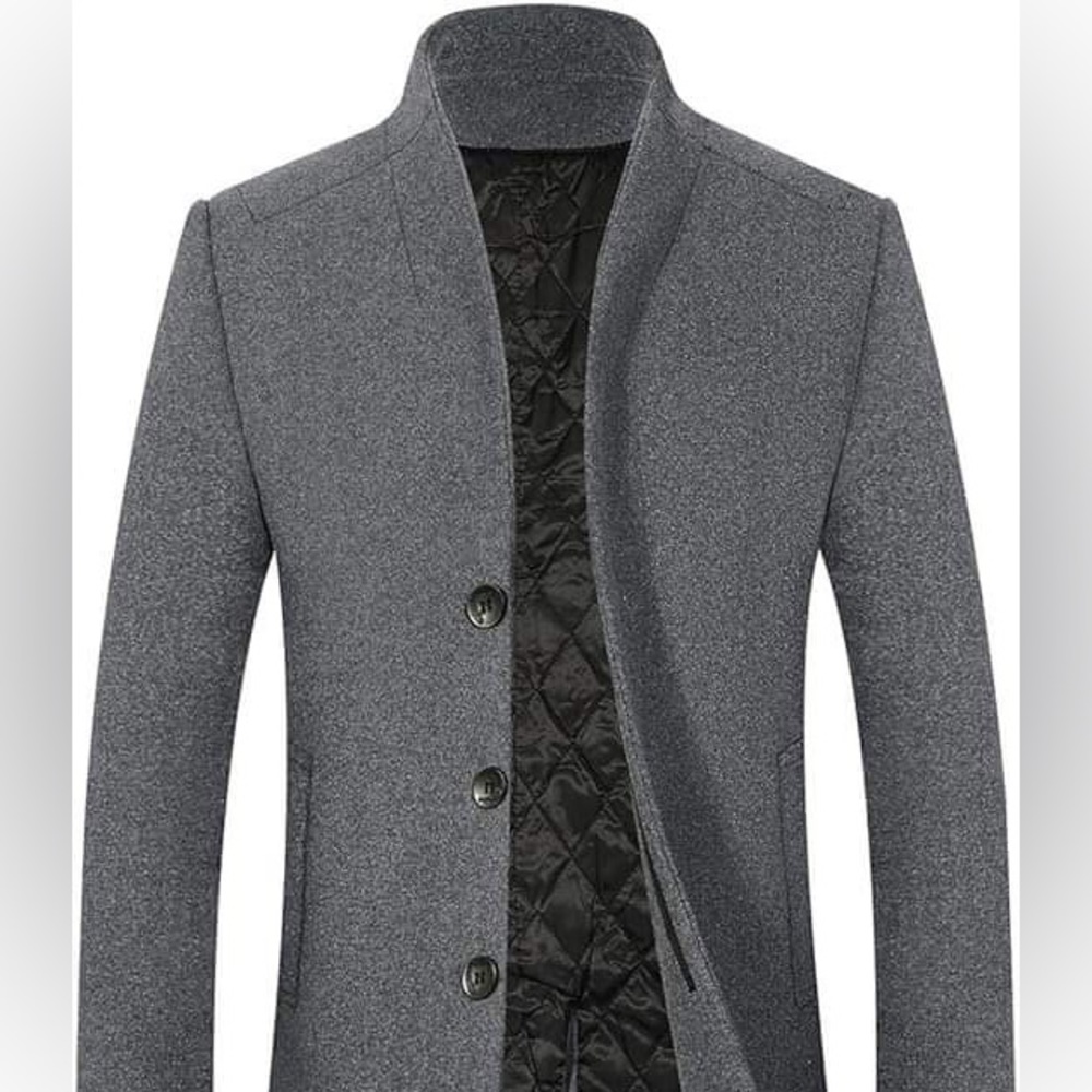 APTRO Men's Wool Long Business Coat M